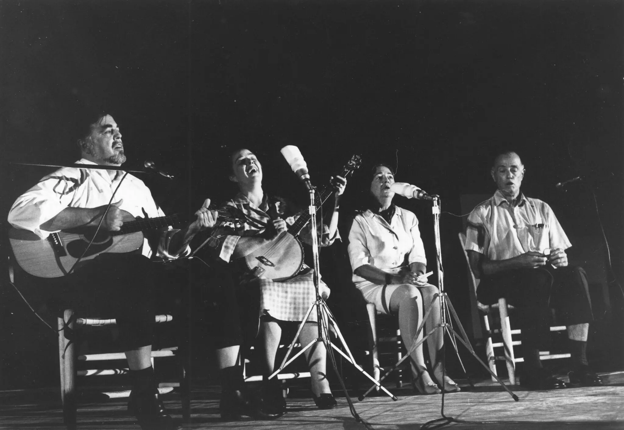 Alan Lomax, Bess Lomax Hawes, Shirley Lomax Mansell, John Jr. Lomax (AFC 2014/008)